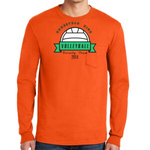 Gildan Ultra Cotton Long Sleeve T-Shirt with Pocket Thumbnail