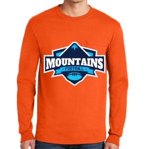 Gildan Ultra Cotton Long Sleeve T-Shirt with Pocket Thumbnail