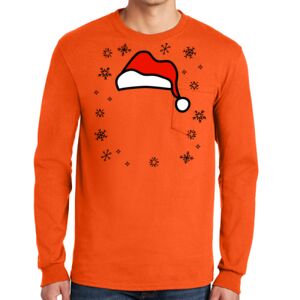 Gildan Ultra Cotton Long Sleeve T-Shirt with Pocket Thumbnail