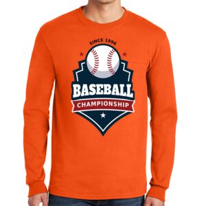 Gildan Ultra Cotton Long Sleeve T-Shirt with Pocket Thumbnail