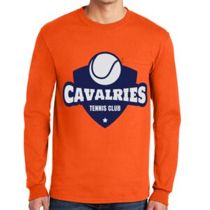Gildan Ultra Cotton Long Sleeve T-Shirt with Pocket Thumbnail