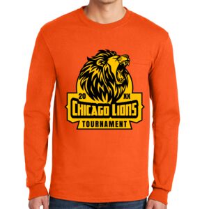 Gildan Ultra Cotton Long Sleeve T-Shirt with Pocket Thumbnail