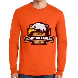 Gildan Ultra Cotton Long Sleeve T-Shirt with Pocket Thumbnail