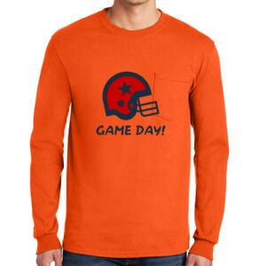 Gildan Ultra Cotton Long Sleeve T-Shirt with Pocket Thumbnail