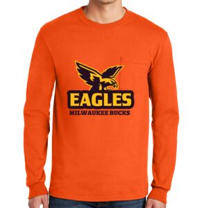 Gildan Ultra Cotton Long Sleeve T-Shirt with Pocket Thumbnail
