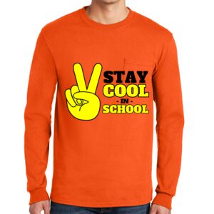 Gildan Ultra Cotton Long Sleeve T-Shirt with Pocket Thumbnail