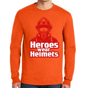 Gildan Ultra Cotton Long Sleeve T-Shirt with Pocket Thumbnail