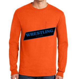 Gildan Ultra Cotton Long Sleeve T-Shirt with Pocket Thumbnail