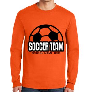 Gildan Ultra Cotton Long Sleeve T-Shirt with Pocket Thumbnail