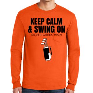Gildan Ultra Cotton Long Sleeve T-Shirt with Pocket Thumbnail
