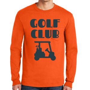 Gildan Ultra Cotton Long Sleeve T-Shirt with Pocket Thumbnail