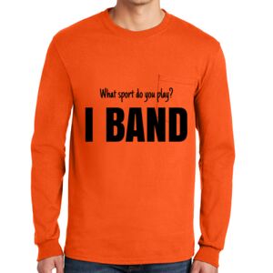 Gildan Ultra Cotton Long Sleeve T-Shirt with Pocket Thumbnail