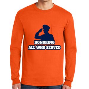 Gildan Ultra Cotton Long Sleeve T-Shirt with Pocket Thumbnail