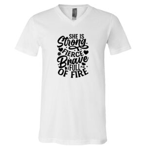 BELLA + CANVAS Unisex Jersey V-Neck Tee Thumbnail