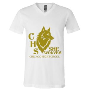 BELLA + CANVAS Unisex Jersey V-Neck Tee Thumbnail