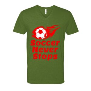 Next Level Fitted CVC V-Neck Tee Thumbnail