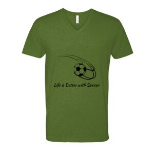 Next Level Fitted CVC V-Neck Tee Thumbnail