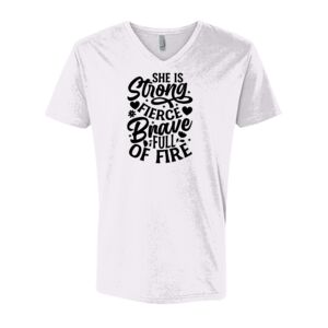 Next Level Cotton V Neck Tee Thumbnail