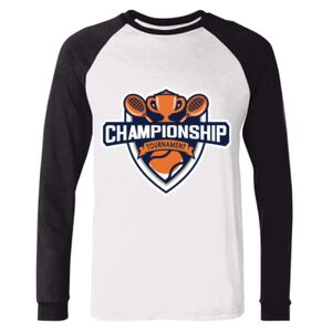 BELLA + CANVAS Long Sleeve Jersey Baseball Tee Thumbnail