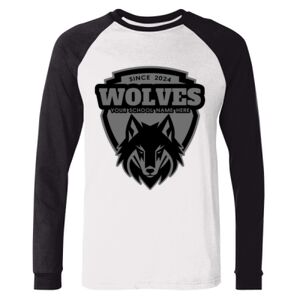 BELLA + CANVAS Long Sleeve Jersey Baseball Tee Thumbnail