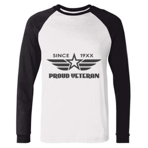 BELLA + CANVAS Long Sleeve Jersey Baseball Tee Thumbnail