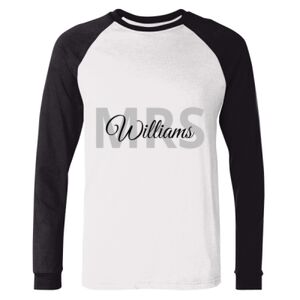 BELLA + CANVAS Long Sleeve Jersey Baseball Tee Thumbnail